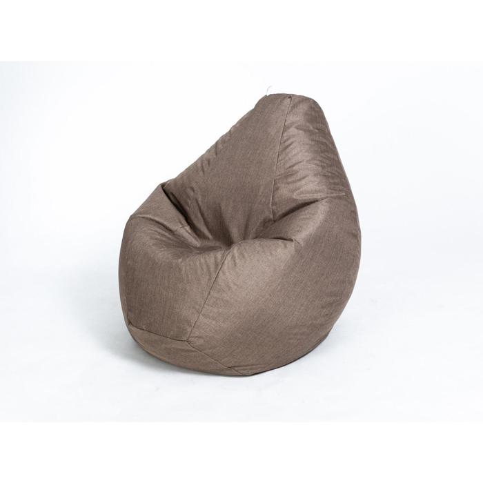 Кресло-мешок «Груша» малое, диаметр 70 см, высота 90 см, цвет коричневый - фото 127186051