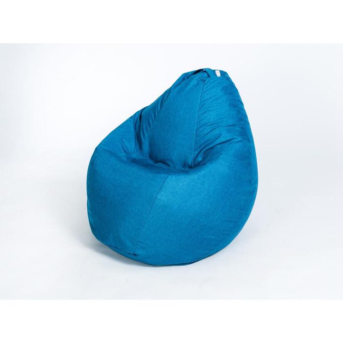 Кресло-мешок «Груша» малое, диаметр 70 см, высота 90 см, цвет морская волна - фото 127186052