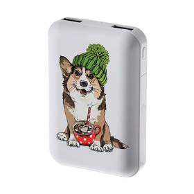 Внешний аккумулятор Ritmix RPB-10007, 10000 мАч, 2хUSB, 2.1 А, корги