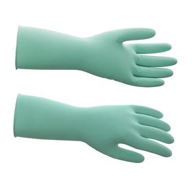 Перчатки латексные многоразовые, L, зелёные