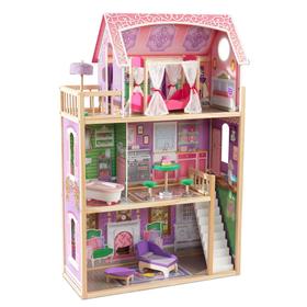 Кукольный домик «Ава», с мебелью 10 элементов