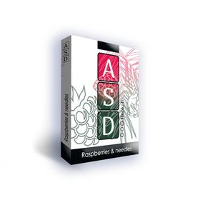 Non-tobacco mix for hookah ASD Raspberries, needles (raspberries and needles) 50 g, nicotine free