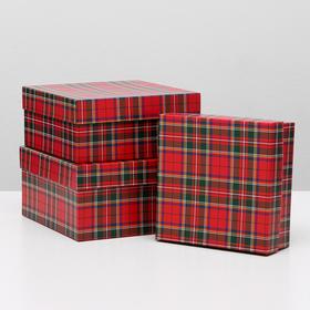 Набор коробок 3 в 1 "Роял стюарт", 19 х 19 х 9,5 - 15,5 х 15,5 х 6,5 см