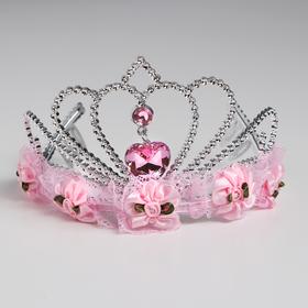 Корона «Сердце», цвет розовый в Донецке