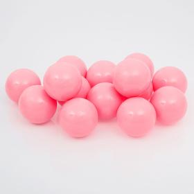 Шарики для сухого бассейна с рисунком, диаметр шара 7,5 см, набор 150 штук, цвет розовый