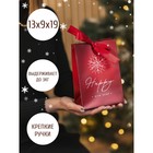 Пакет подарочный с лентой Happy New Year, 13 × 19 × 9 см - фото 801961512 Пакет подарочный с лентой Happy New Year, 13 × 19 × 9 см - фото 801961512