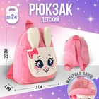 Рюкзак детский с карманом «Зайчик», 22х17 см - фото 107778982