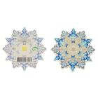 Decoration on the tape "snowflake-11" glitter, 10 x 10 cm Decoration on the tape "snowflake-11" glitter, 10 x 10 cm
