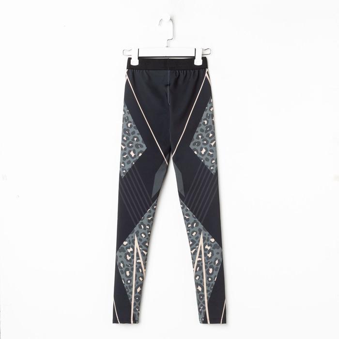 Леггинсы женские спортивные KAFTAN "Move", р. 44, хаки/чёрный - фото 798752319