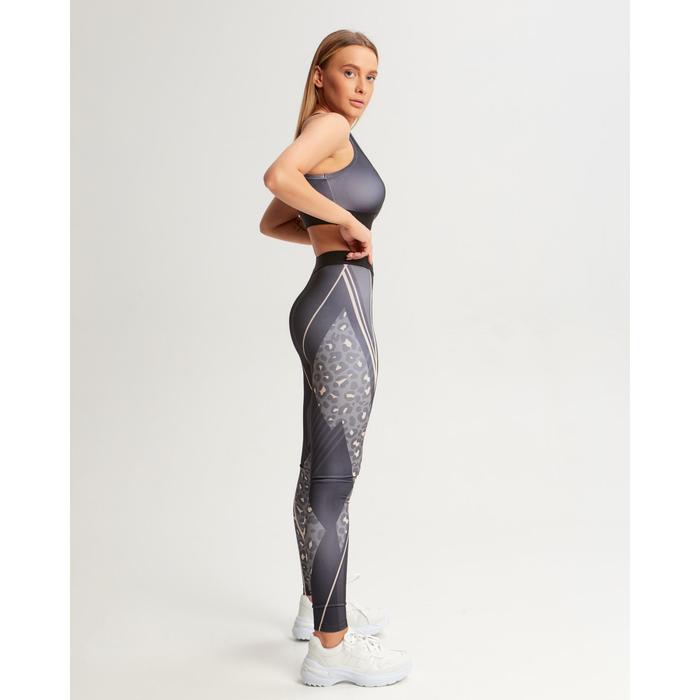 Леггинсы женские спортивные KAFTAN "Move", р. 44, хаки/чёрный - фото 798752313