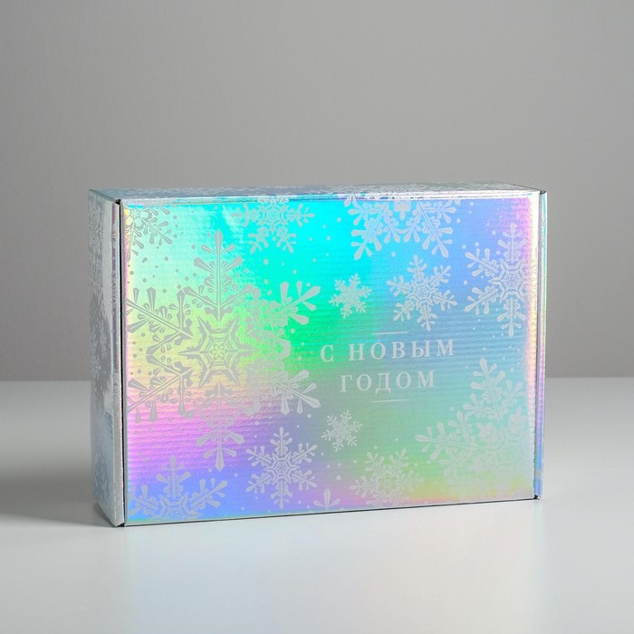 Складная коробка «С новым Годом», 30,5 × 22 × 9,5 см