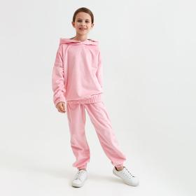 Костюм для девочки (худи, брюки) MINAKU: Casual Collection KIDS цвет розовый, рост 104 5260342