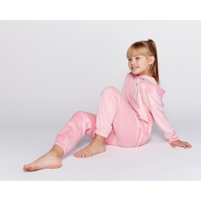 Костюм для девочки (худи, брюки) : Casual Collection KIDS цвет розовый, рост 116 - фото 798762051
