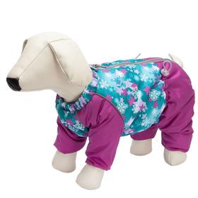 Комбинезон Osso "Снежинка" для собак, сука, размер 37 (ДС 37, ОШ 42, ОГ 58), фиолетовый