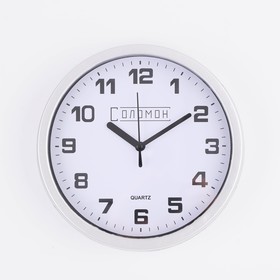 Часы настенные, серия: Классика, "Эми" d=19 см, плавный ход, 1 АА, серебристые в Донецке