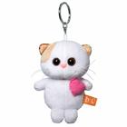 Мягкая игрушка-брелок «Кошечка Ли Ли брелок с розовым сердцем», 12 см - фото 4723362