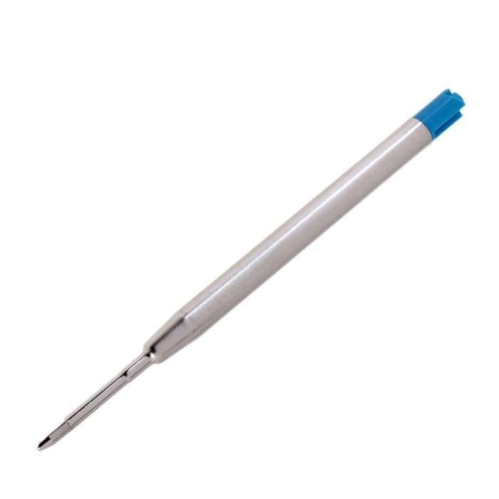 Стержень шариковый синий, 0,5 мм, L-99 мм, металлический для автоматических ручек