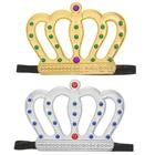 Carnival crown "King" on elastic band, MIX colors
