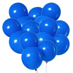 Latex balloon 10", pastel, set of 100 PCs, color blue