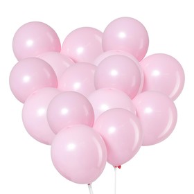 Latex balloon 10", pastel, set of 100 PCs, color light pink