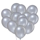 Шар латексный 10", металл, набор 100 шт., цвет серебристый 4986673