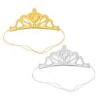 Princess crown with elastic band, MIX colors