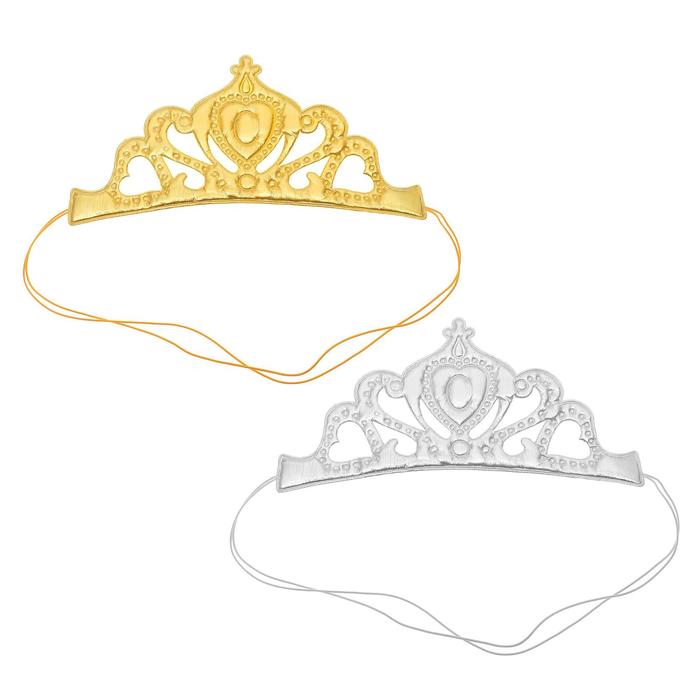 Корона «Принцесса», на резинке, цвета МИКС