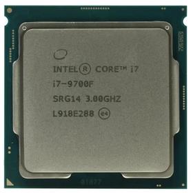 Процессор Intel Core i7 9700F, LGA1151v2, 4x3ГГц, DDR4 2400МГц, TDP 65Вт, OEM