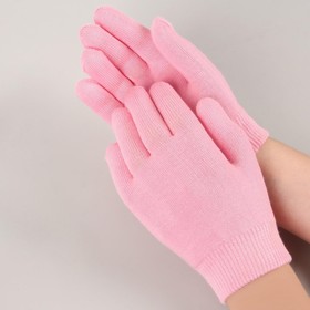 Gel gloves moisturizing ONE SIZE rose color sticker QF