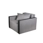 Кресло-кровать "Милена-2" ткань серый велюр - фото 6687656