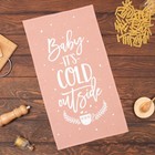 Полотенце Этель "It's cold outside" 32*58 (±3 см), 100% хлопок - фото 799287658