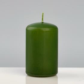 Свеча - цилиндр "Колор", 5×8 см, зелёный
