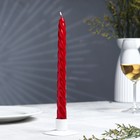 Свечи витые лакированные № 40, 2,2×23 см, красный - фото 4320172