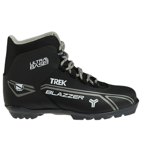 Ботинки лыжные TREK Blazzer NNN ИК, цвет чёрный, лого серый, размер 37