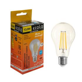 Лампа светодиодная Ecola classic Premium, Е27, А65, 13 Вт, 2700 К, 360°, 220 В