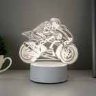 Светильник "Мотоциклист" LED RGB от сети 9,5х15,5х16,5 см - фото 7224879