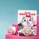 Держатель для телефона Happy meow year, диам. 4 см - фото 6807872