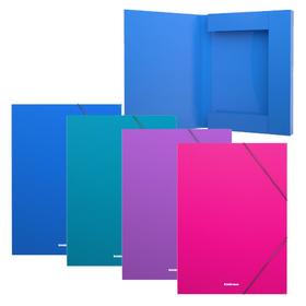 Folder with elastic bands A4 30mm ErichKrause Diagonal Vivid, plastic, mix 4V 50382