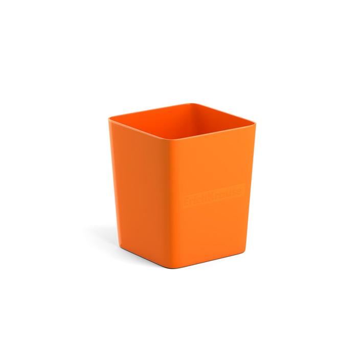 Стакан для пишущих принадлежностей ErichKrause Base 7,5 х 9 х 7,5 см, Solid, неон оранжевый