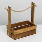 Набор кашпо 2 в 1 с шильдиком "Новогодний венок", 25х15х30, 21х12х23 см - фото 800099407