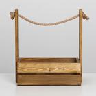 Набор кашпо 2 в 1 с шильдиком "Новогодний венок", 25х15х30, 21х12х23 см - фото 800099408