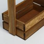 Набор кашпо 2 в 1 с шильдиком "Новогодний венок", 25х15х30, 21х12х23 см - фото 800099409