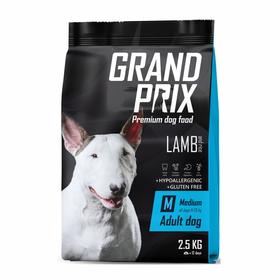 Сухой корм GRAND PRIX для собак средних пород, ягненок, 2,5 кг