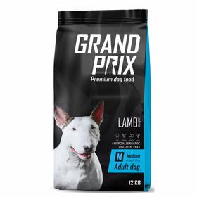 Сухой корм GRAND PRIX для собак средних пород, ягненок, 12 кг