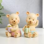 Polystone souvenir "Bear in panties, with a gift" MIX 9,2x5,5x6 cm