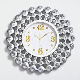 Часы настенные, серия: Интерьер, "Каскад", плавный ход, d=21, 44 х 44 см см