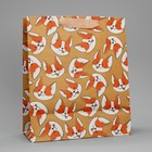 Пакет крафтовый вертикальный «Пёсик», ML 23 × 27 × 11.5 см 4764558