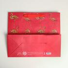 Пакет крафтовый горизонтальный «Фламинго», ML 27 х 23 х 11,5 см - фото 10530081