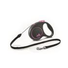 Рулетка Flexi Black Design S (до 12 кг) 5 м трос, черный/розовый Рулетка Flexi Black Design S (до 12 кг) 5 м трос, черный/розовый