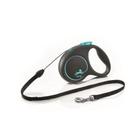 Рулетка Flexi Black Design S (до 12 кг) 5 м трос, черный/синий Рулетка Flexi Black Design S (до 12 кг) 5 м трос, черный/синий